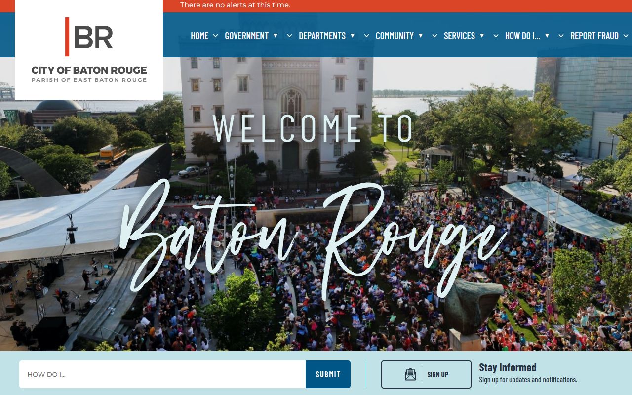 East Baton Rouge Parish government portal serving St. George residents