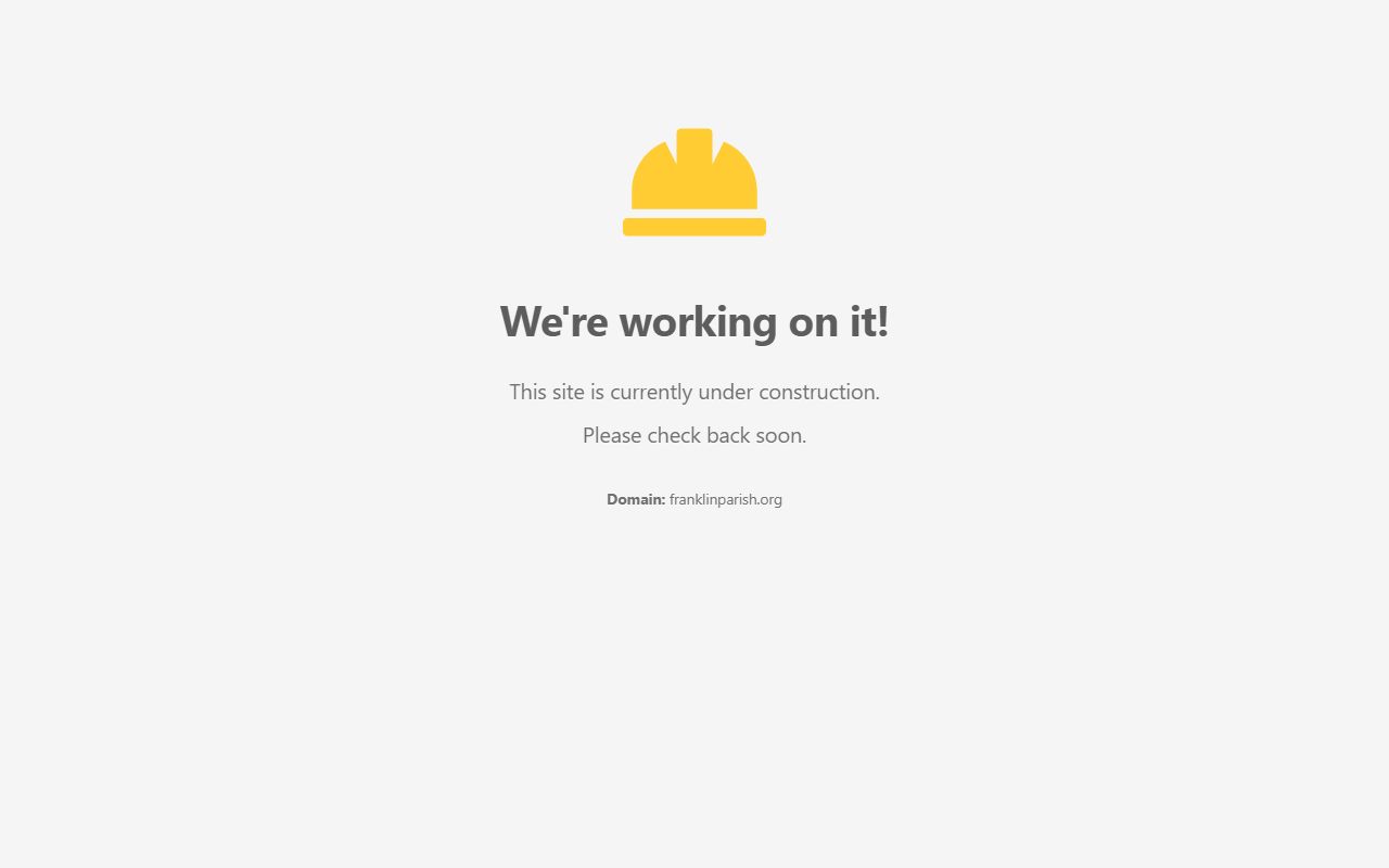 Franklin Parish government website with information about unclaimed property resources