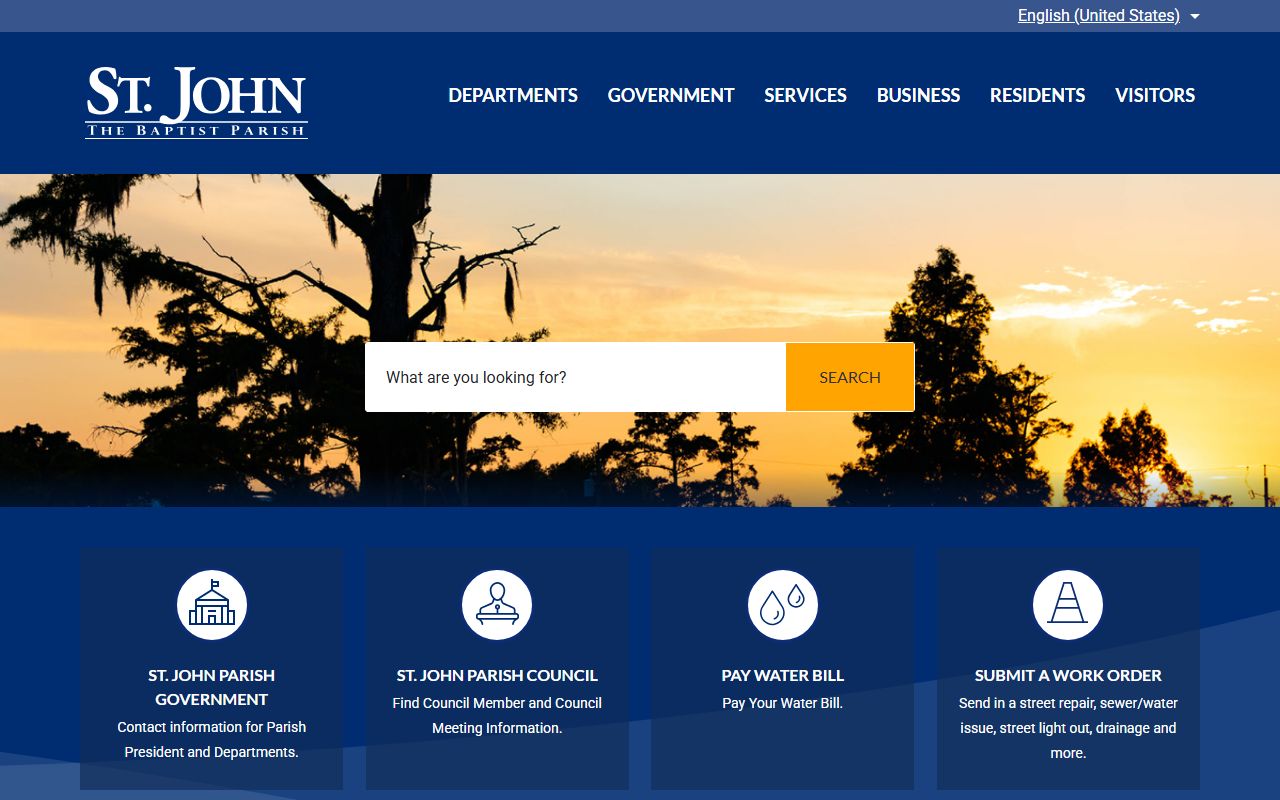 St. John the Baptist Parish government portal for unclaimed property research