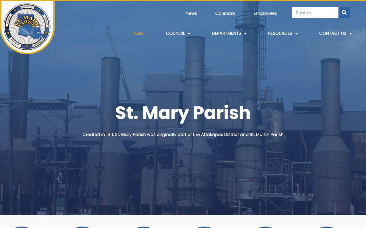 St. Mary Parish government website for unclaimed property records